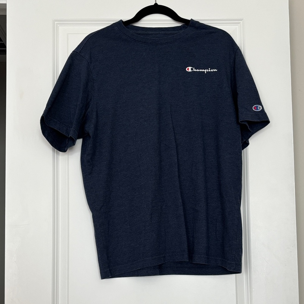 Champion Men's Dark Blue Short Sleeve Tee